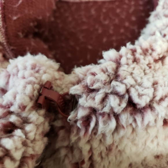 Green Tea sherpa cardigan small medium - Picture 6 of 6